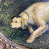 French hound dog painting