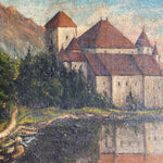 Léon Hugue french landscape oil painting