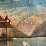 Léon Hugue french landscape oil painting