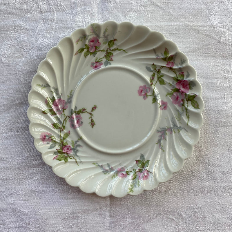 Antique porcelain floral sauce bowl