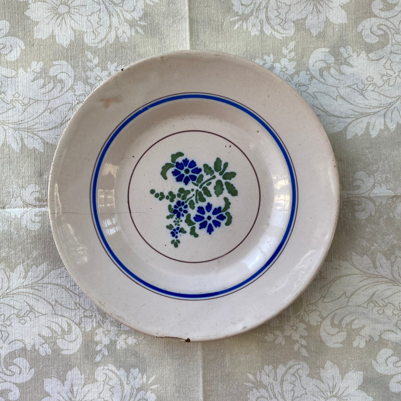 Antique earthenware side plate