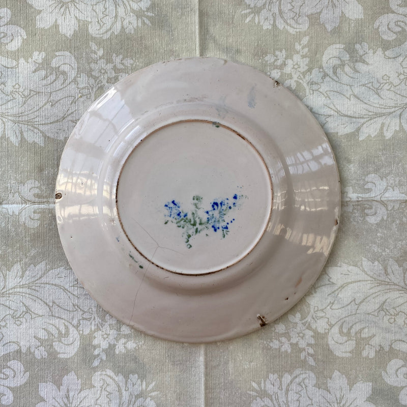Antique earthenware side plate