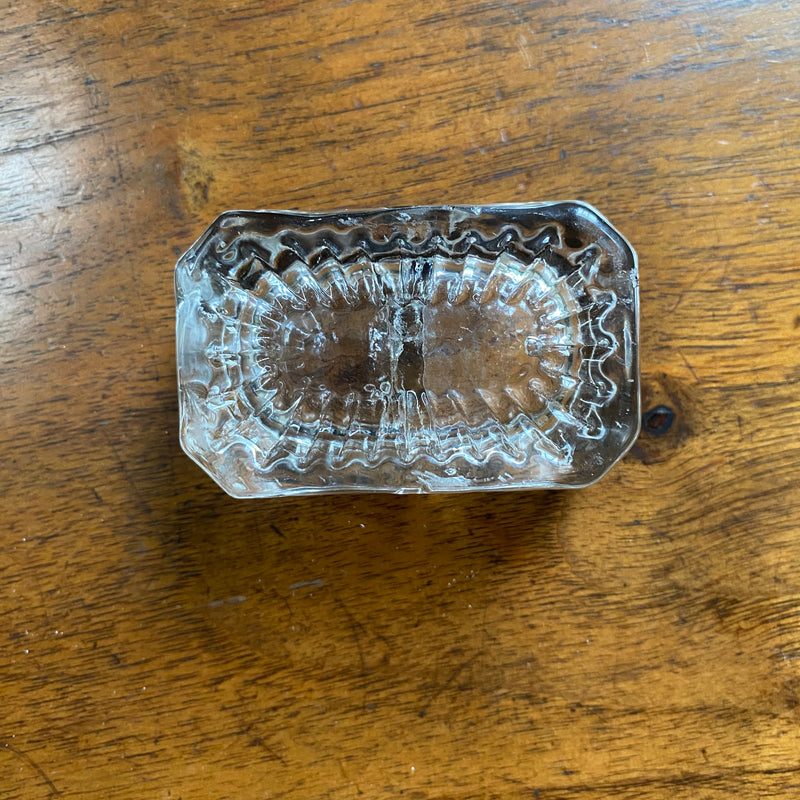 Glass Salt & Pepper Dish