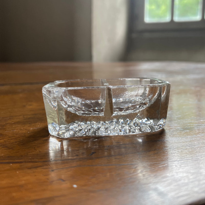 Glass Salt & Pepper Dish