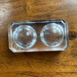 Glass Salt & Pepper Dish