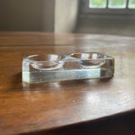 Glass Salt & Pepper Dish