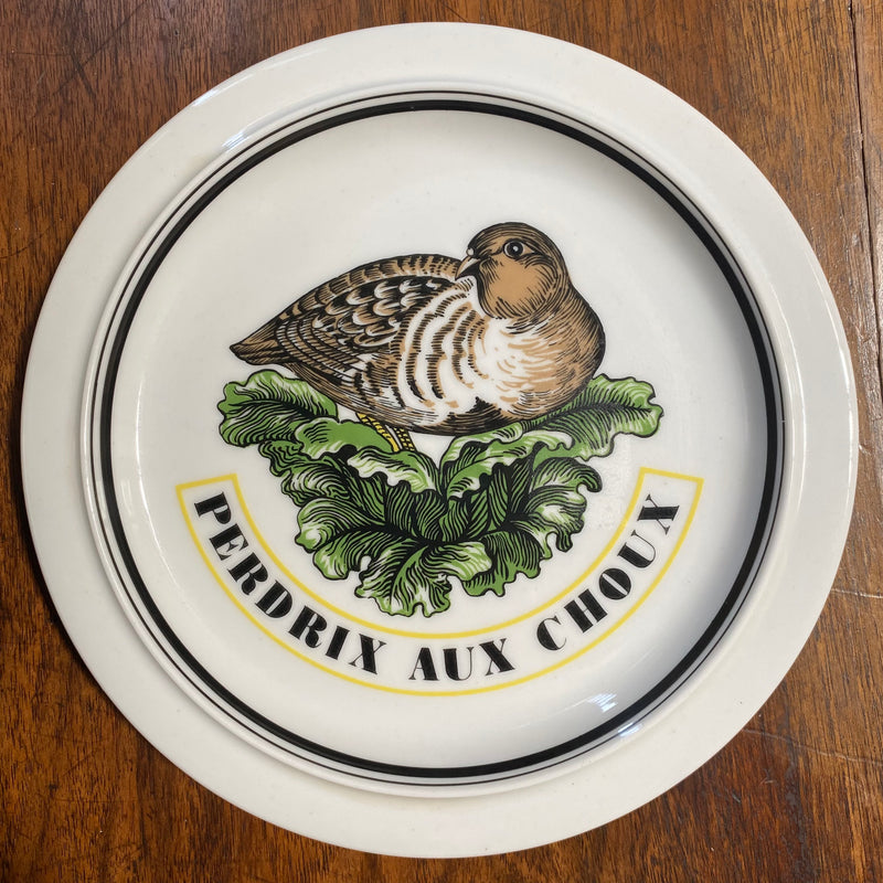 "Perdrix aux Choux" Plate