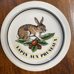"Lapin aux Pruneaux" Plate