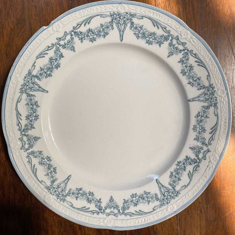 French Blue Porcelain Cake Stand