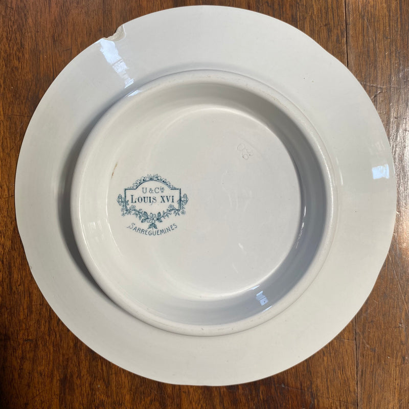 French Blue Porcelain Cake Stand