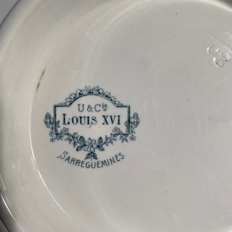French Blue Porcelain Cake Stand