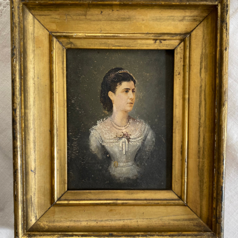"18th Century" Petite Oil Portrait